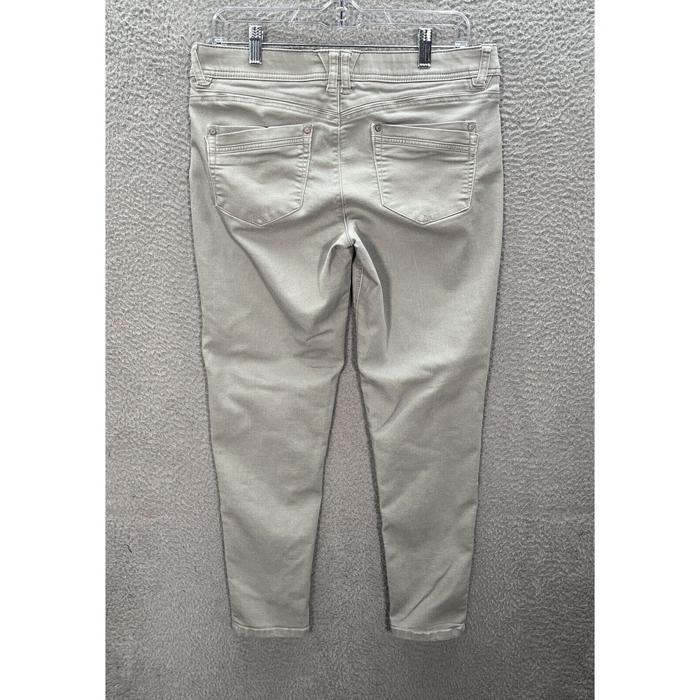Democracy Jeans Womens 10 Gray Denim Ab Technology Skinny Stretch Preppy Casual - Picture 2 of 8